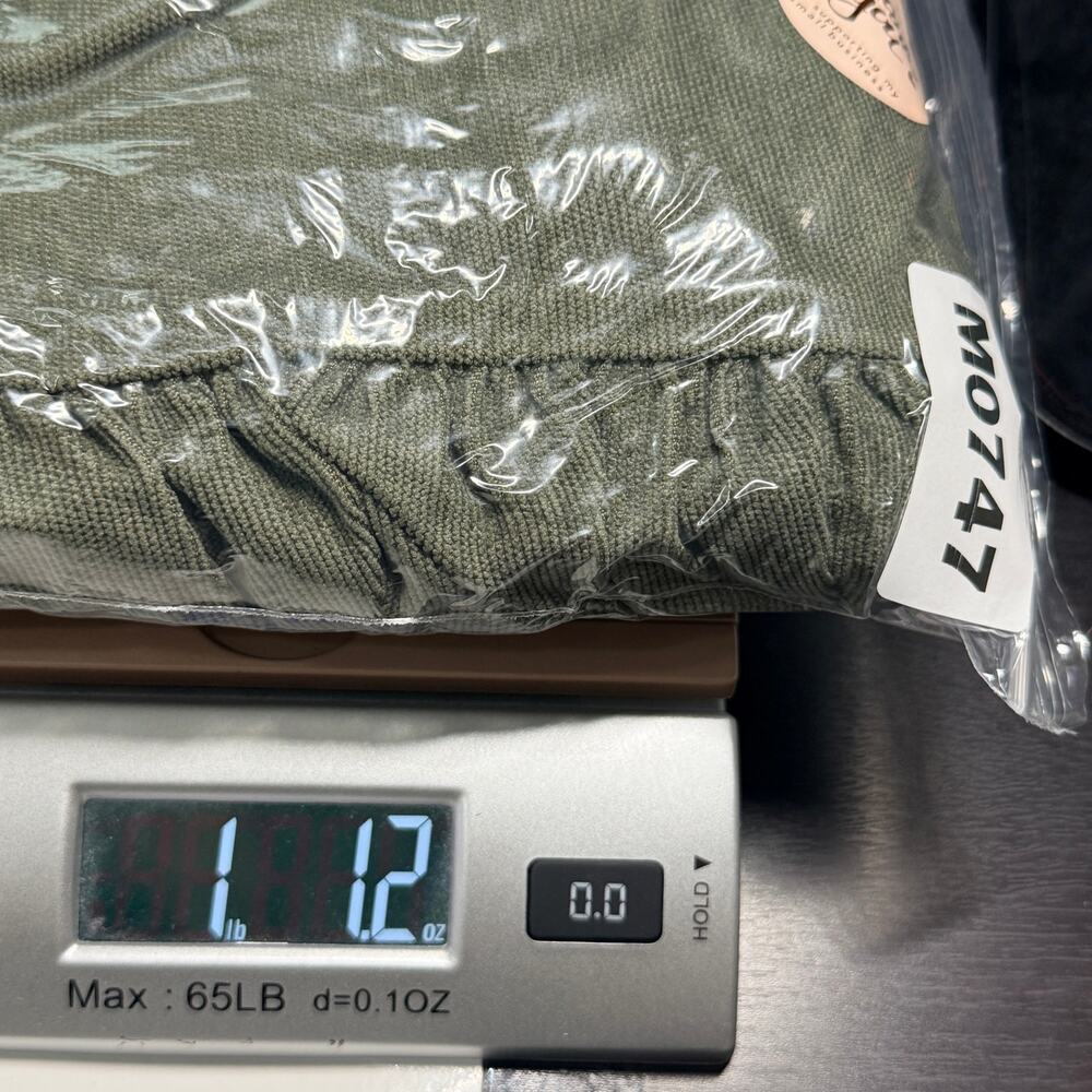 Entro Olive Military Green Ruffle Corduroy Mini Shirt Dress L Pocket Detail - Picture 7 of 7